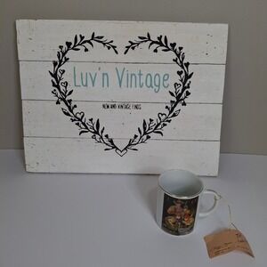 Boy‎ Scouts 75th Anniversary Joseph Csatari Mug Treasure Masters 1984 Gold Rim